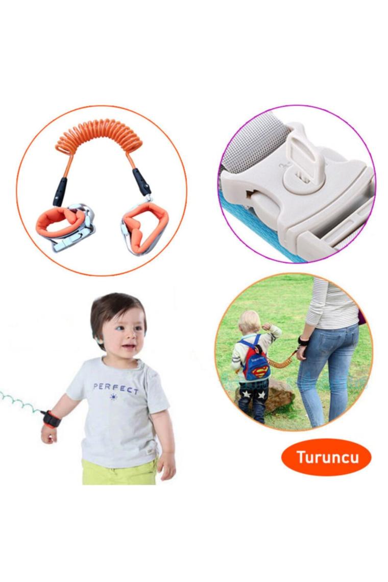Turuncu Extra Kilitli Güvenlik Bilekliği