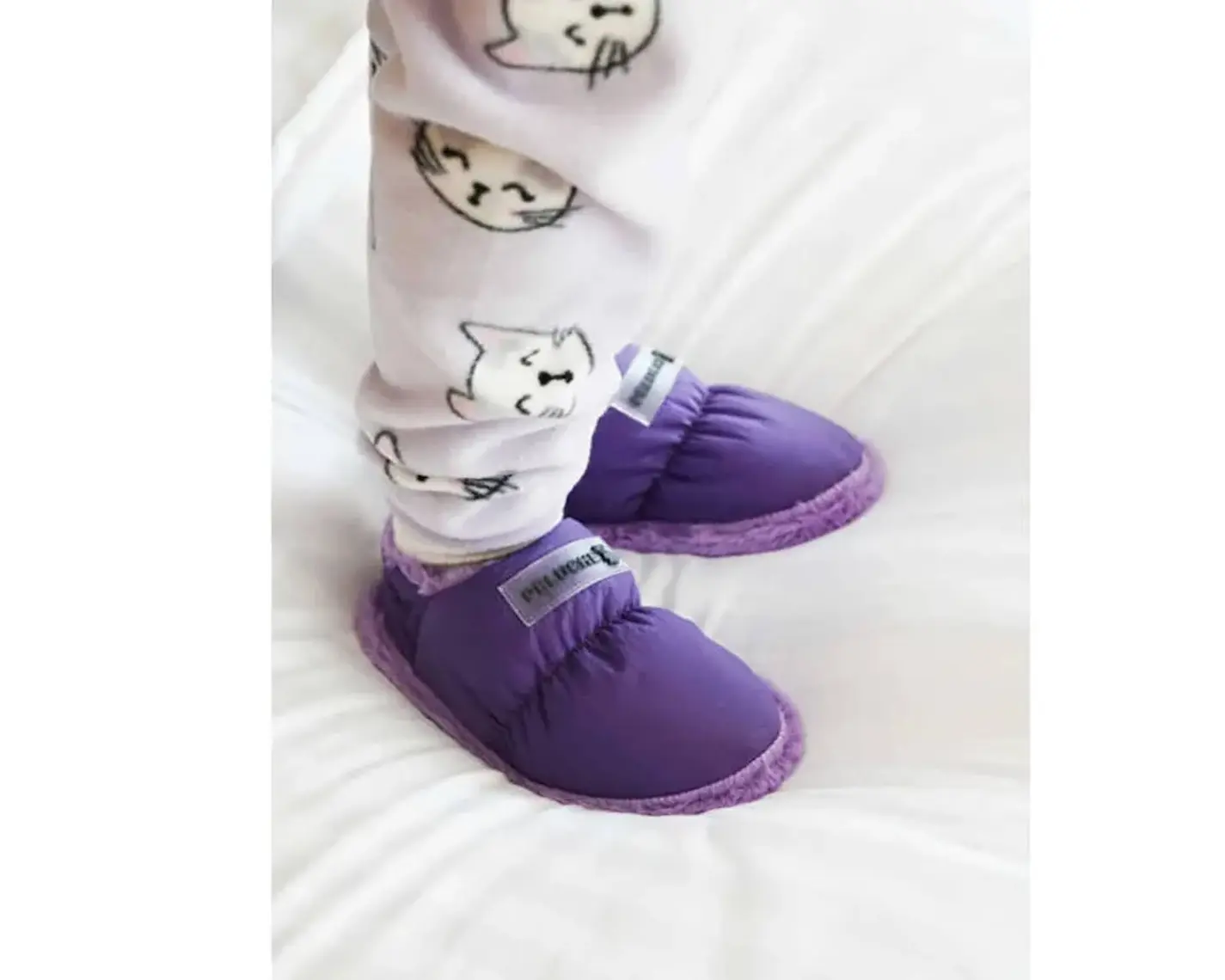 Peluche Purple Parachute Child Slipper Çocuk Günlük Ev Pandufu Par-Cmr Mor