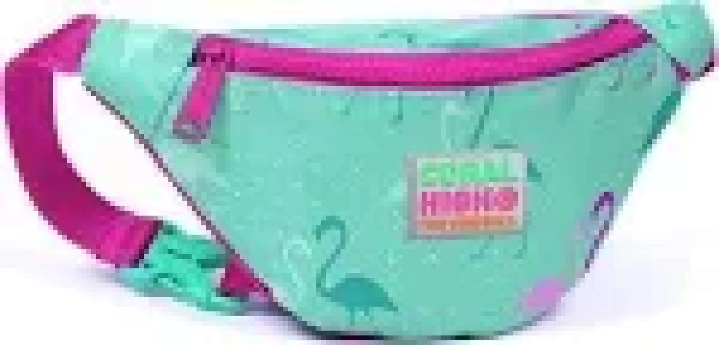 Coral High Kids Su Yeşili Flamingo Desenli Bel Çantası 22571