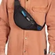 Newish Polo Erkek Kumaş USB Kulaklık Çıkışlı Crossbody Çapraz Göğüs Omuz ve Bel Çantası newpolo201 - Siyah - Mavi