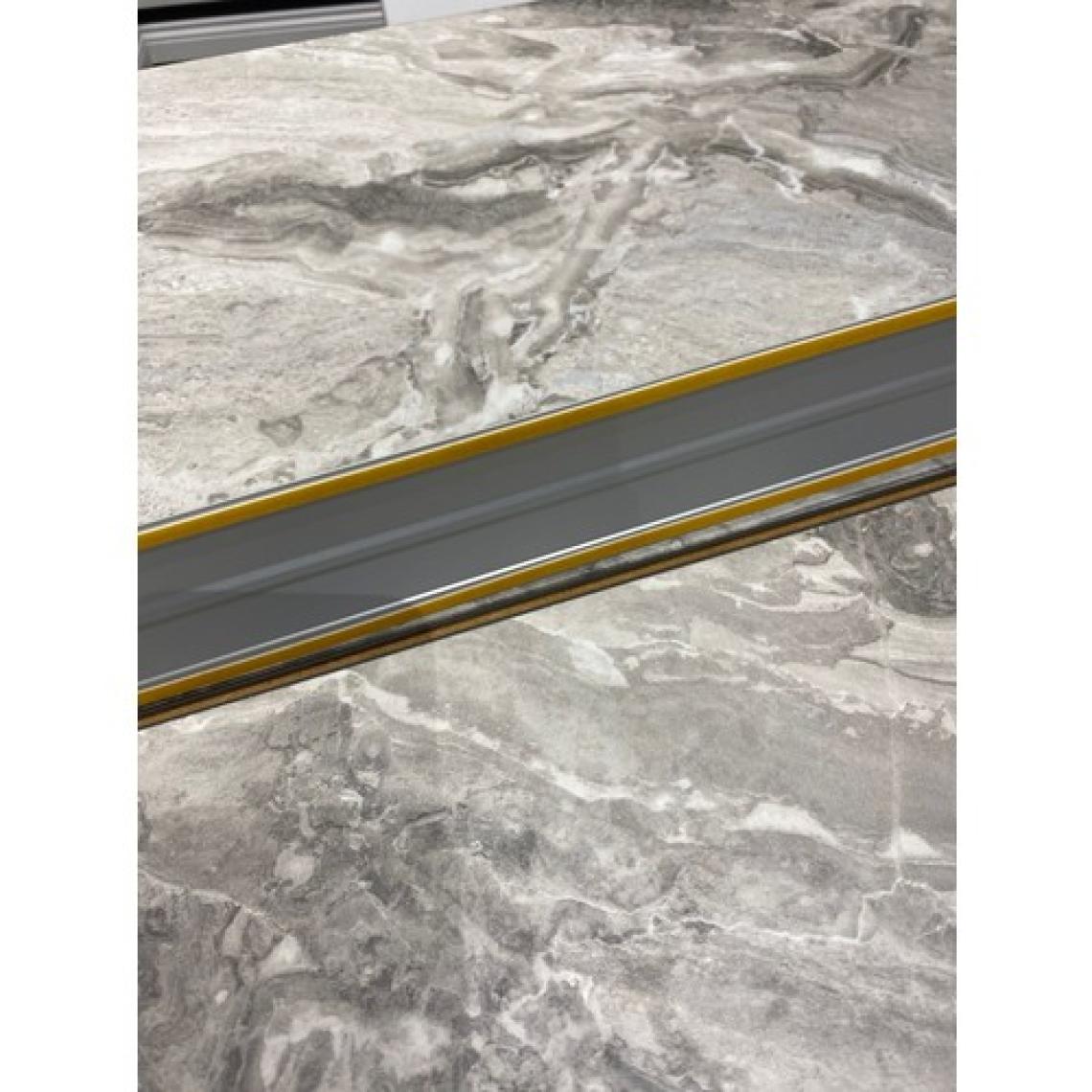Pasha Dekor Alüminyum 6 cm Kapı Eşik Profili Parke Kapı Altı Çıtası Yapışkanlı 90 cm