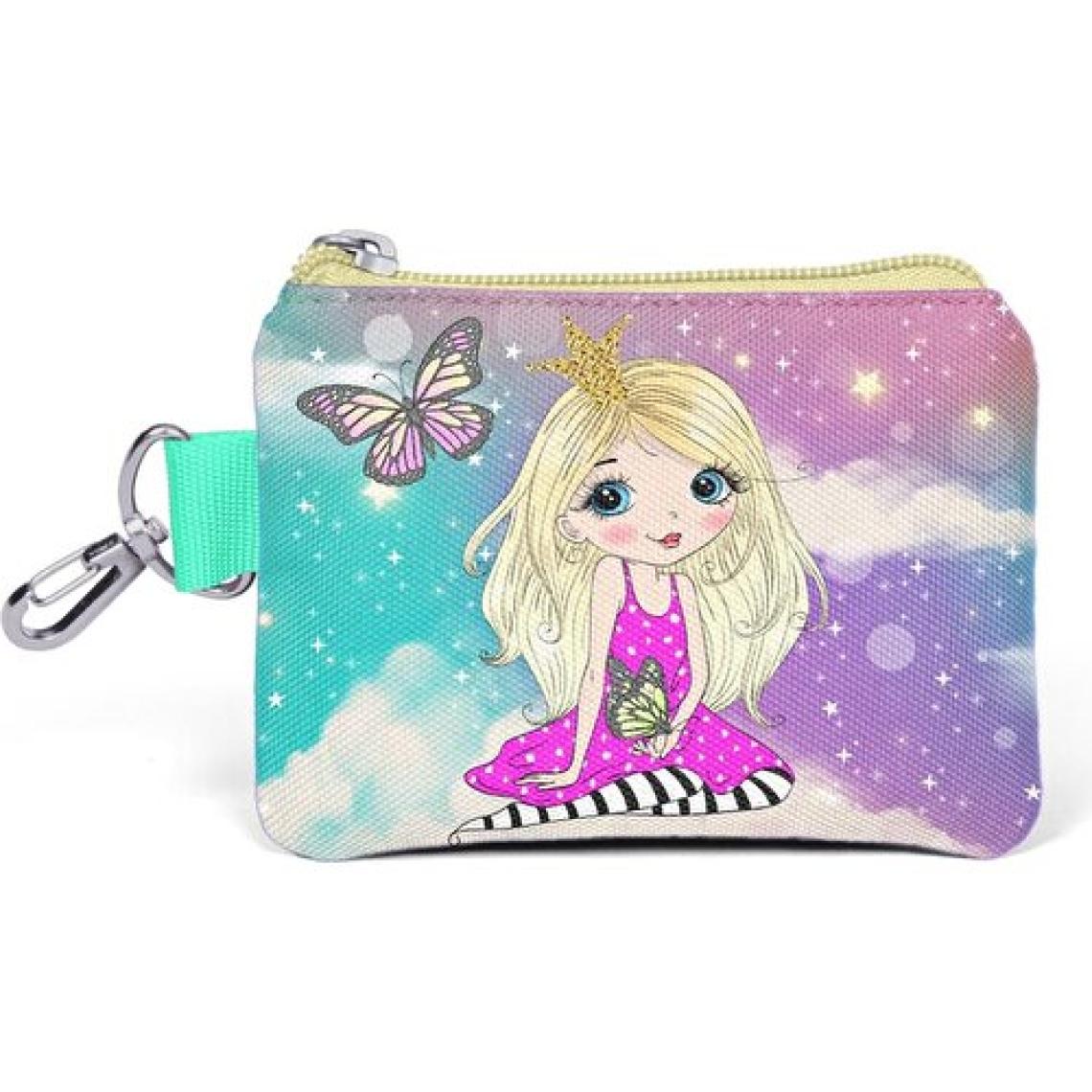 Coral High Kids Pembe Su Yeşili Unicornlu Kız Desenli Bozuk Para Çantası 21833