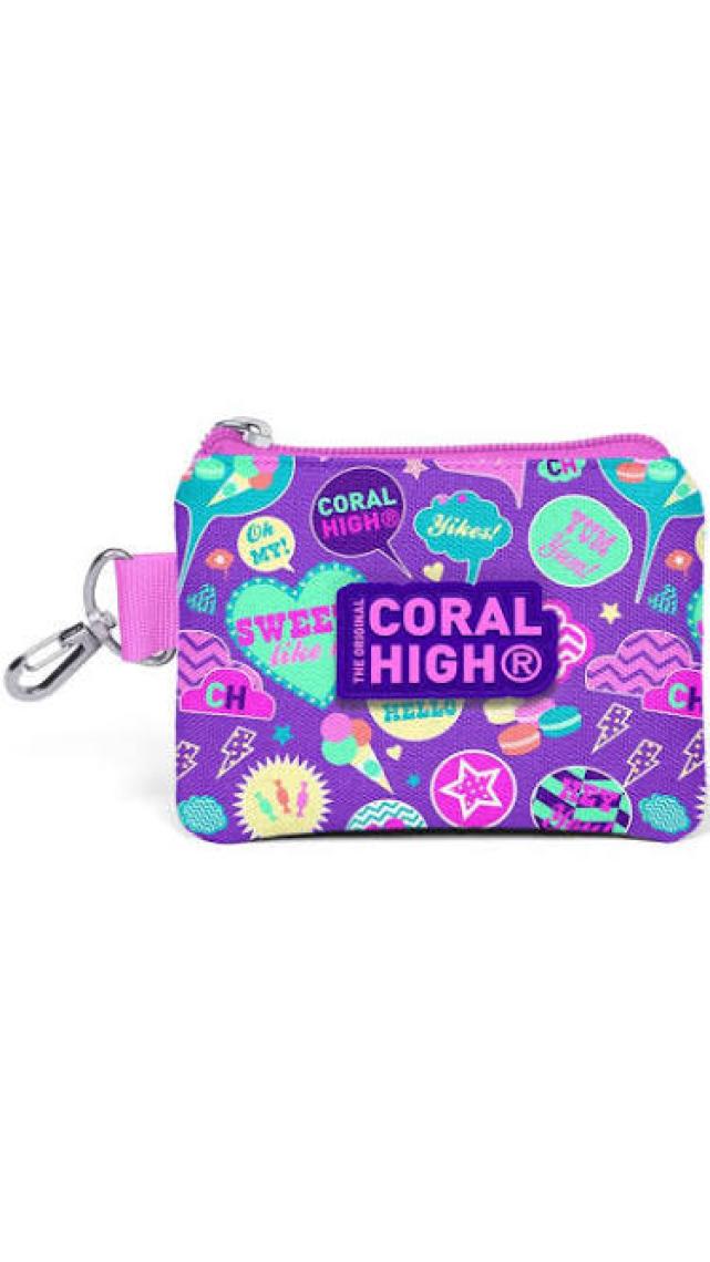 Coral High Rengarenk Bozuk Para Çantası 21780