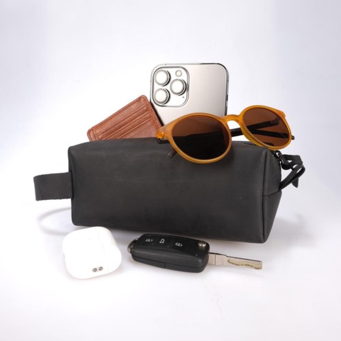 Design Craft Hakiki Deri Erkek El Çantası Dopp Kit