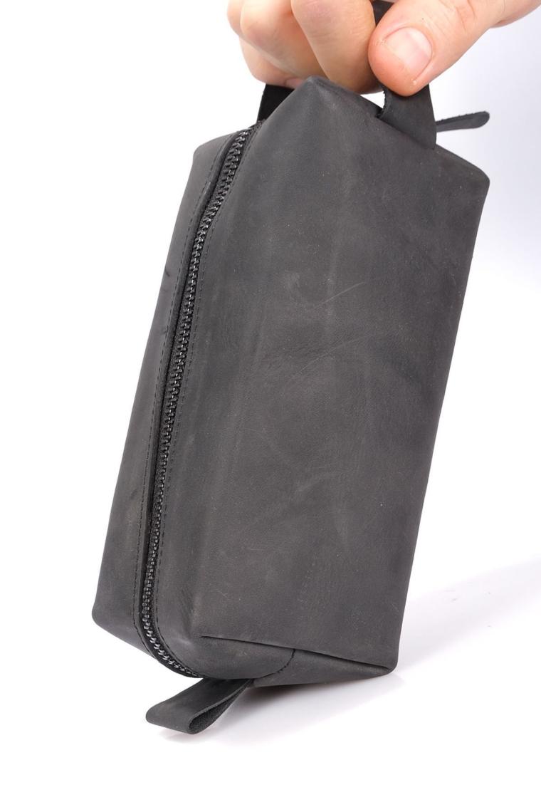 Hakiki Deri Erkek El Çantası Dopp Kit