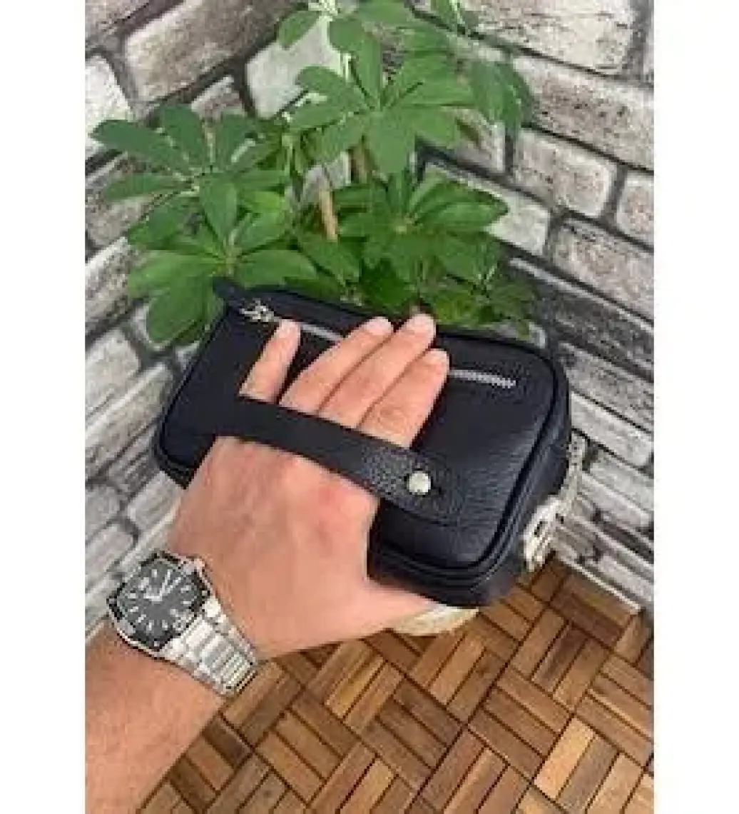 Guard Kahverengi Hakiki Deri Şifreli El Çantası