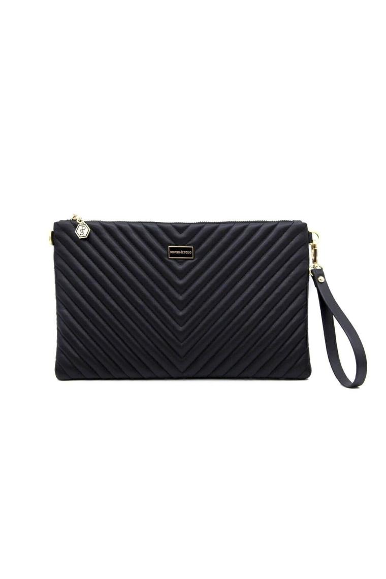 Siyah - Siyah Nv1034 Kadın Portföy Clutch