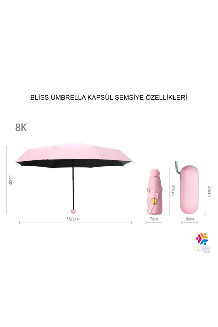 bliss umbrella 8 Telli Kapsül Şemsiye