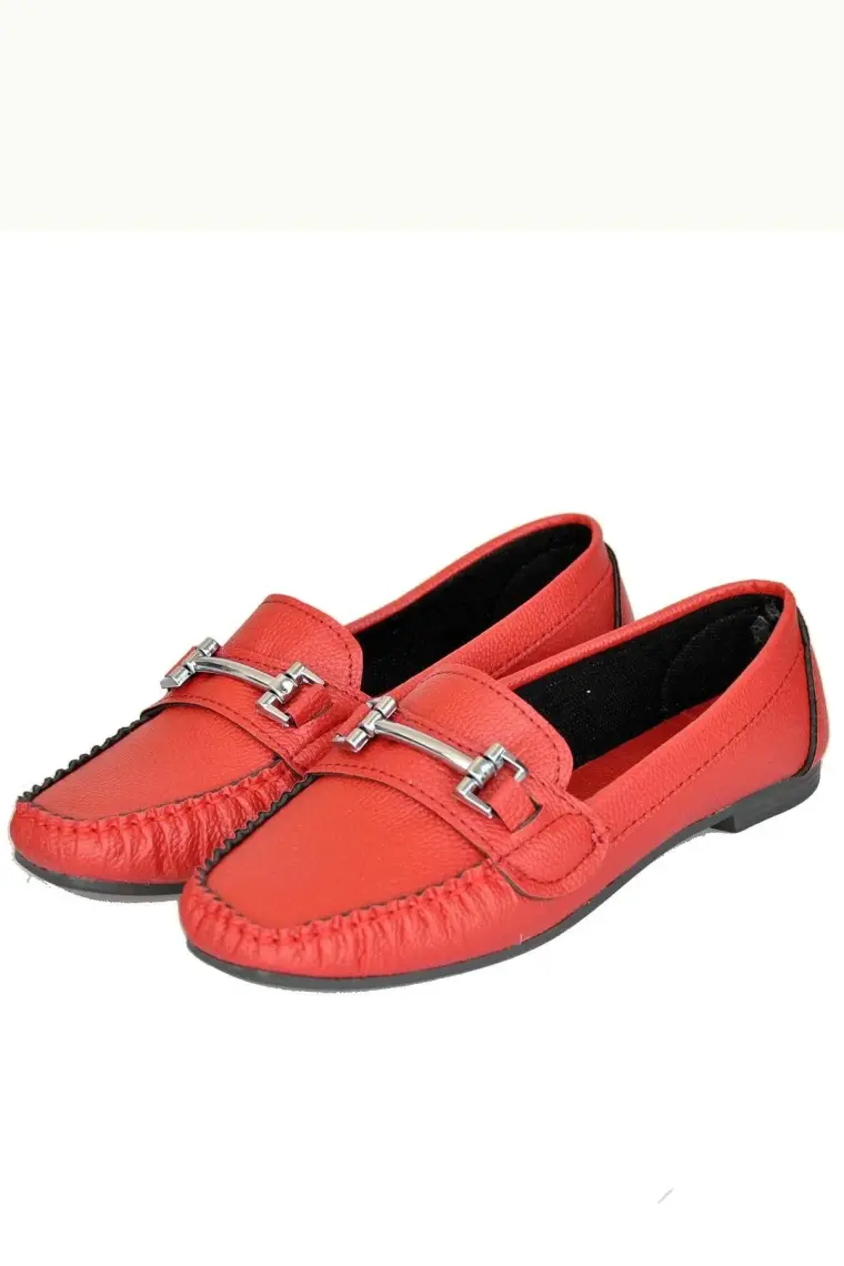 Pembe Potin Rahat Kalıp Moda Kadın Babet 001-177-22