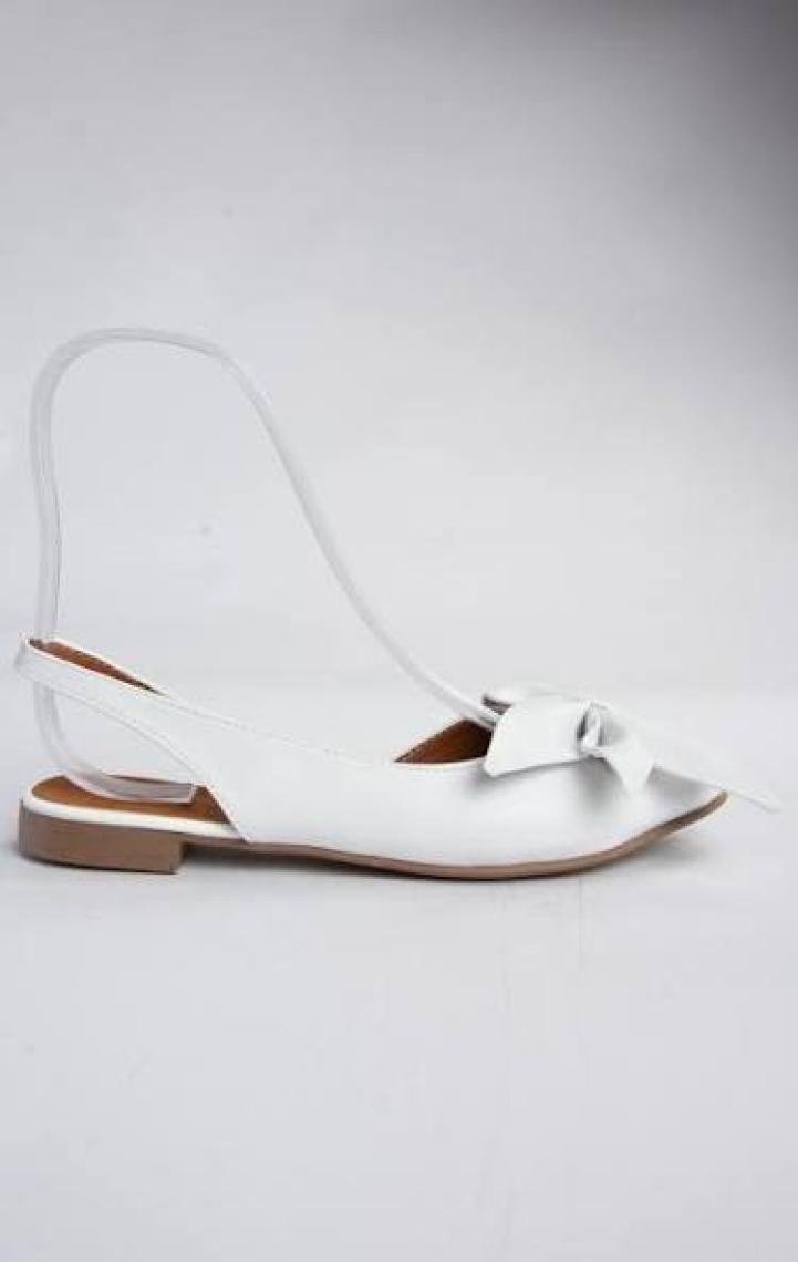 Fox Shoes Beyaz Kadın Babet H726809009