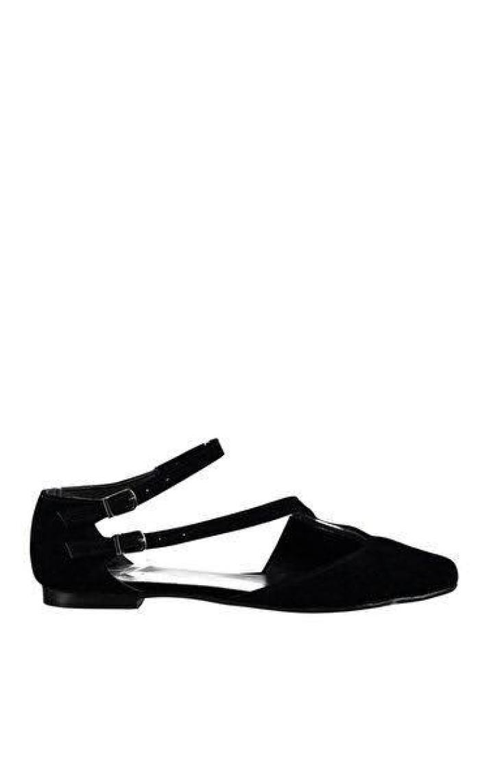 Fox Shoes Siyah Kadın Babet D726016902