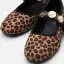 Yaya By Hotiç Peluş Leopar Taşlı Kadın Babet