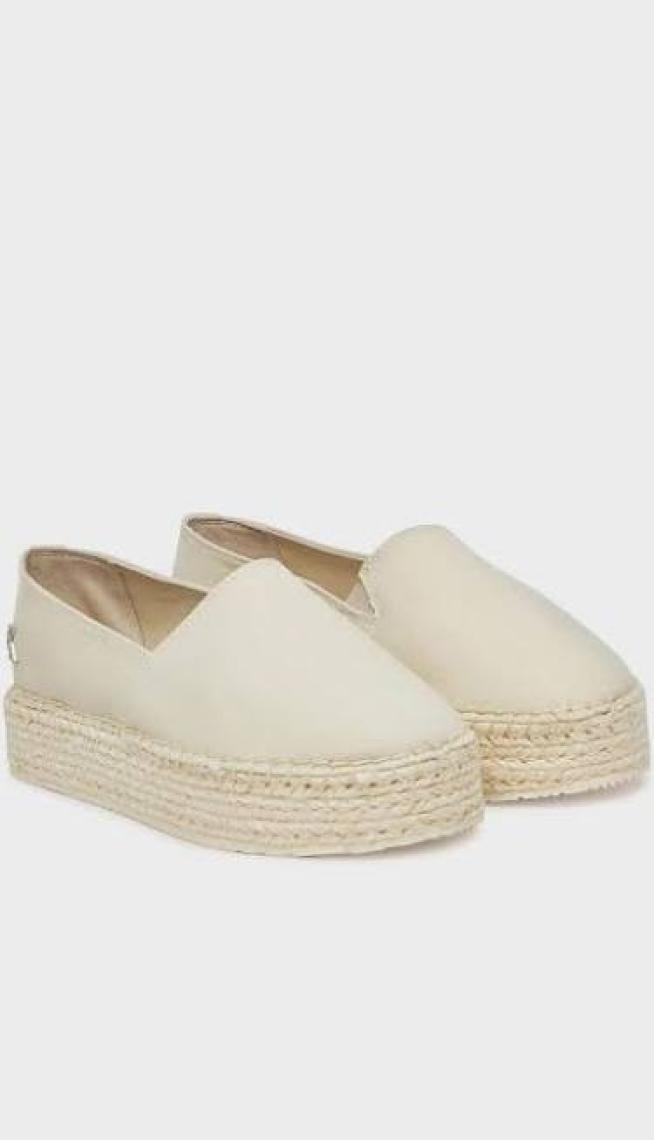Calvin Klein Kadın  Bej Espadrill Babet