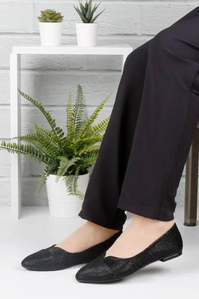 Renkli Butik Kadın Babet Rahat Günlük  Ayakkabı