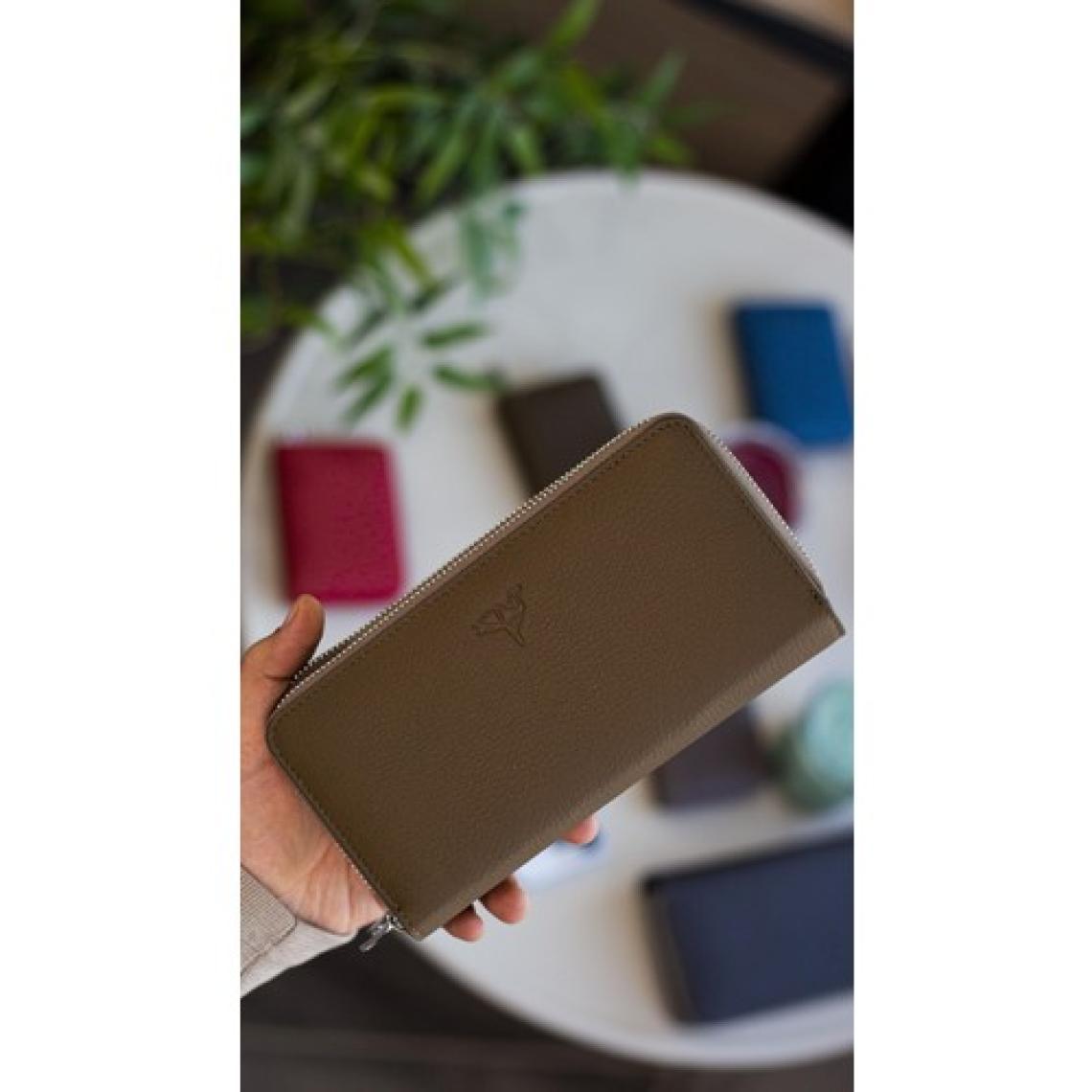 Garbalia Orleans Hakiki Deri Telefon Bölmeli El Çantası Cüzdan Kartlık