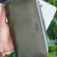 Garbalia Orleans Vintage Deri Telefon Bölmeli El Çantası Cüzdan Kartlık