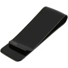 Spelt Metal Kağıt Para Tokası Kart Tutucu Klips Cüzdan Ataş Siyah 5,2cm x 2cm