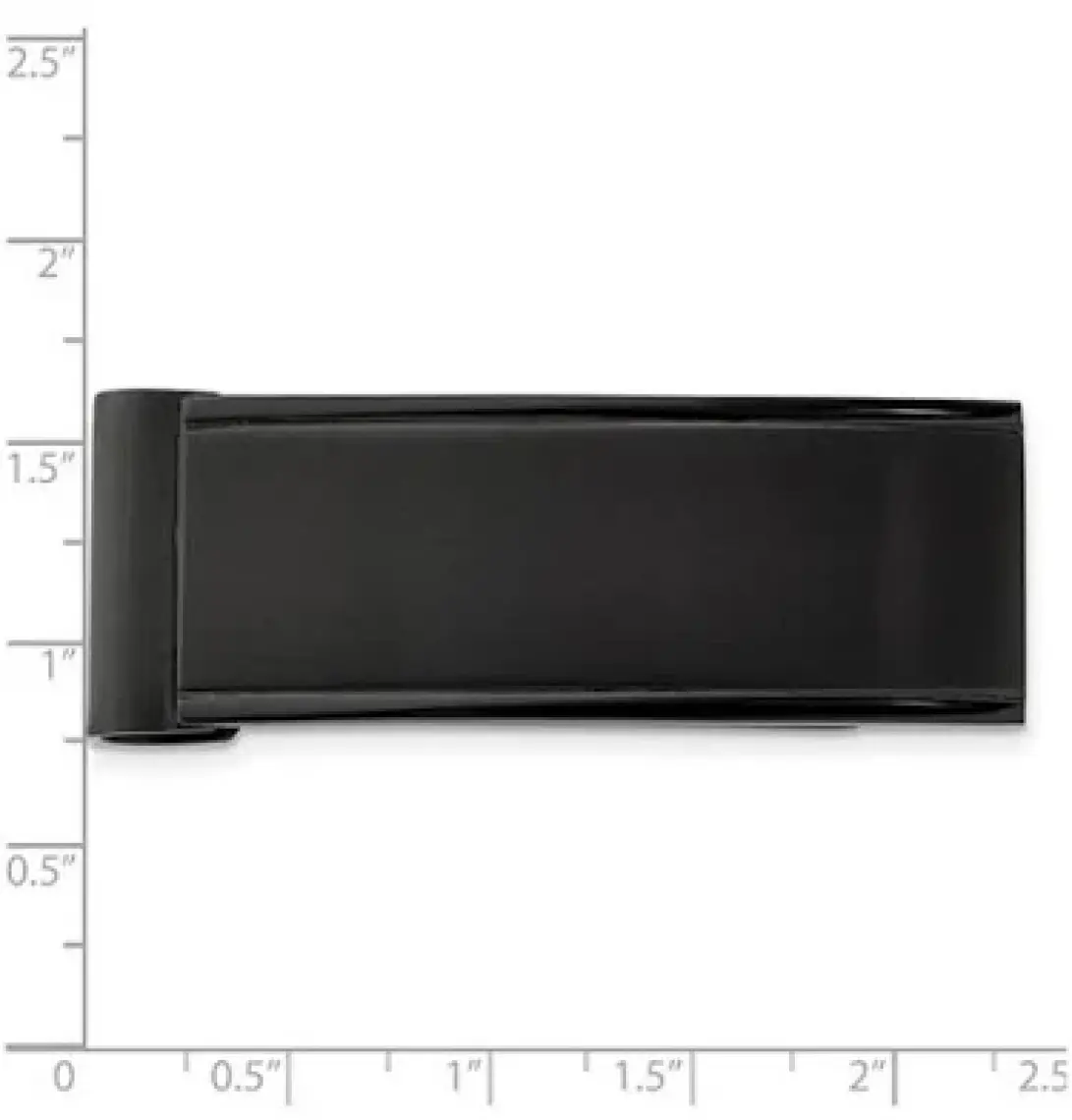 Spelt Metal Kağıt Para Tokası Kart Tutucu Klips Cüzdan Ataş Siyah 5,2cm x 2cm