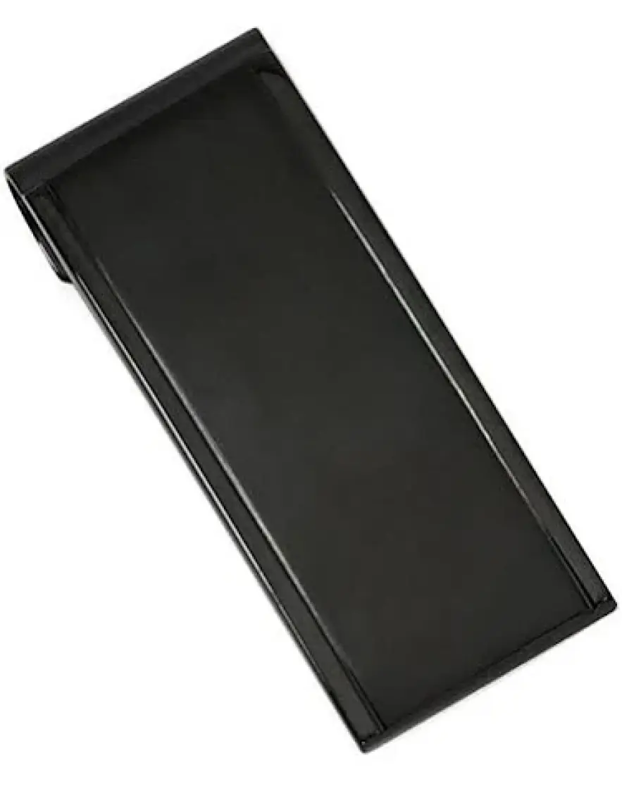 Spelt Metal Kağıt Para Tokası Kart Tutucu Klips Cüzdan Ataş Siyah 5,2cm x 2cm