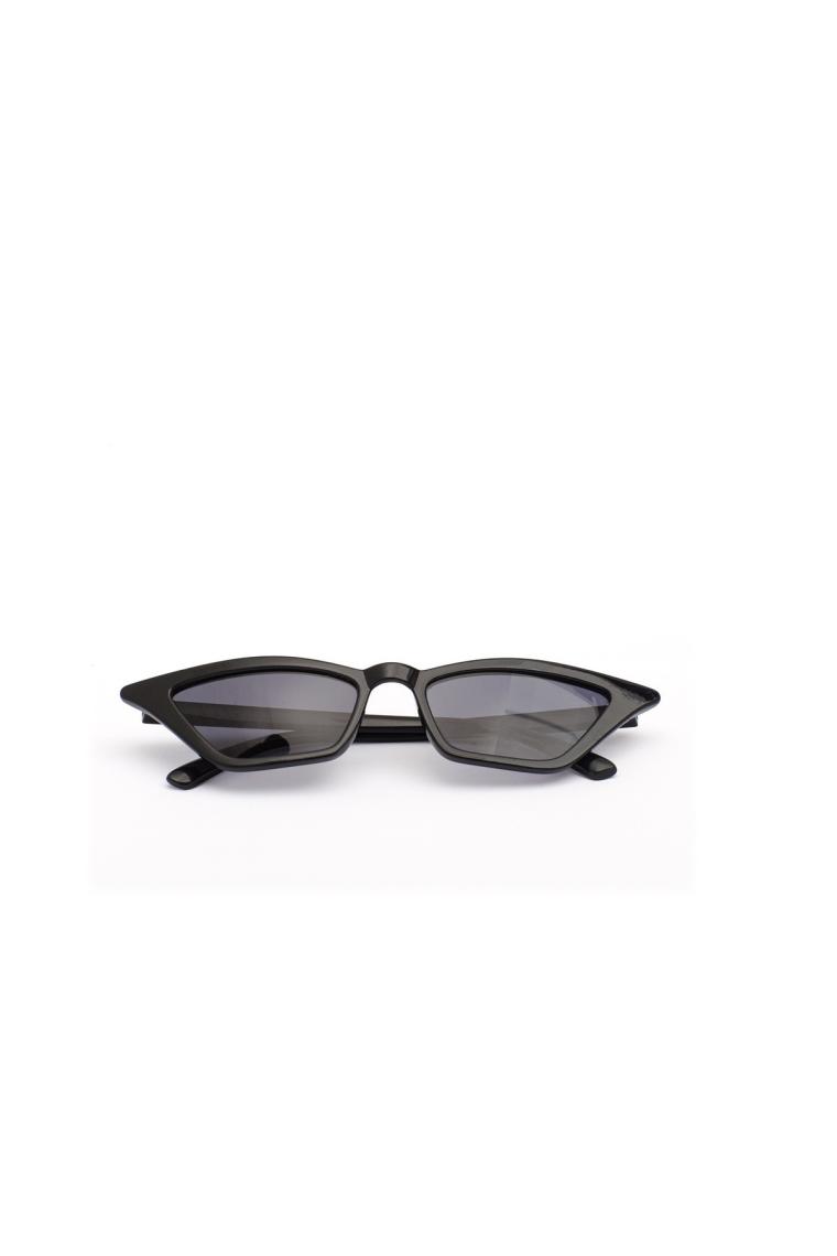 herkesetoptantic Cat Eye Vintage Retro Dörtgen Güneş Gözlüğü (Siyah)
