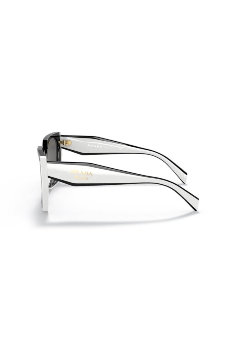 Prada SPR 15W 09Q5S0 Black/White-Dark Grey Polarize Kadın Güneş Gözlüğü