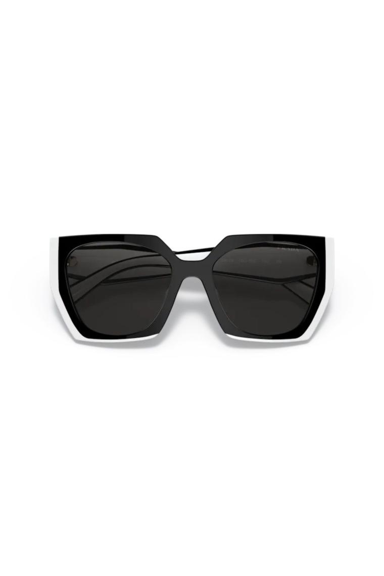 Prada SPR 15W 09Q5S0 Black/White-Dark Grey Polarize Kadın Güneş Gözlüğü