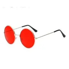 herkesetoptantic John Lennon Unisex Güneş Gözlüğü (Kırmızı)