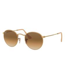 Ray-Ban Round Metal 3447 112/51 Gold-Light Brown Unisex Güneş Gözlüğü