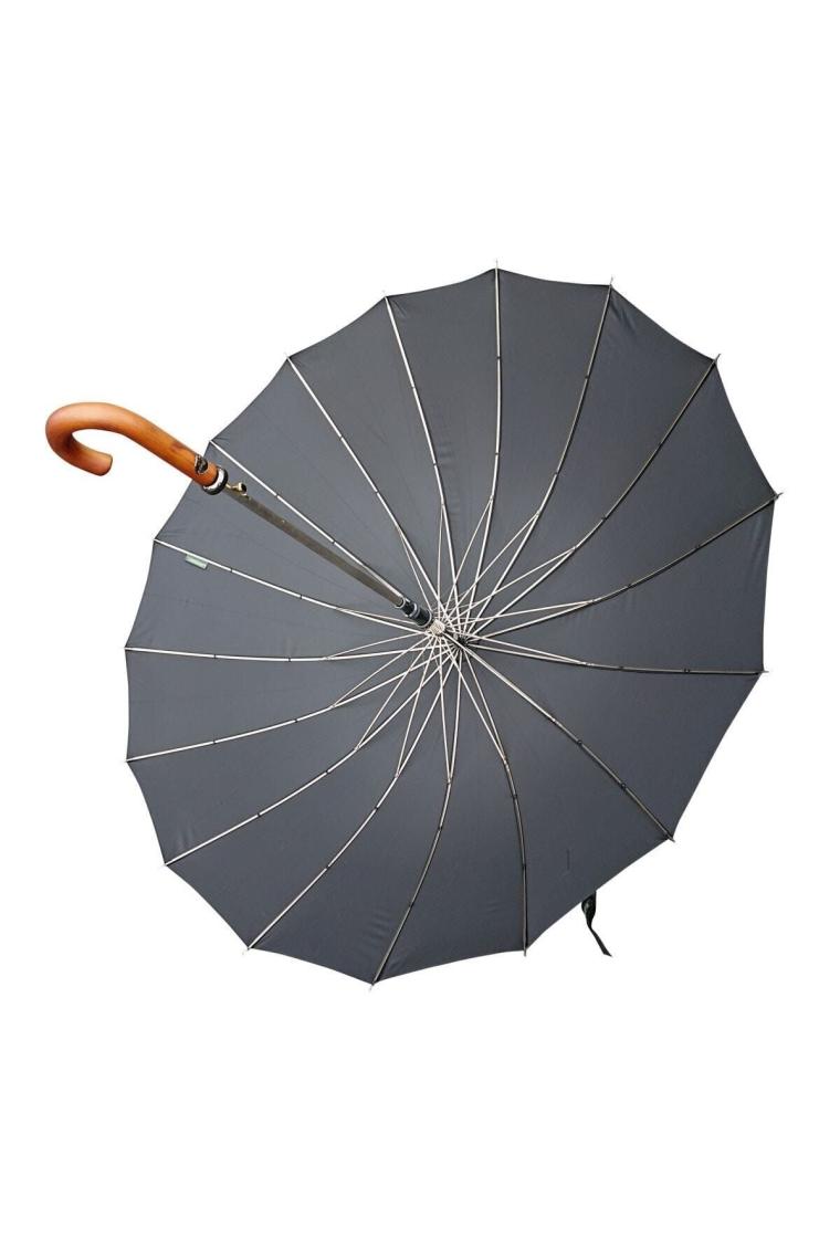 Lüx 16 Telli Protokol Vale Baston Şemsiye Siyah 41g 105 Cm Cap