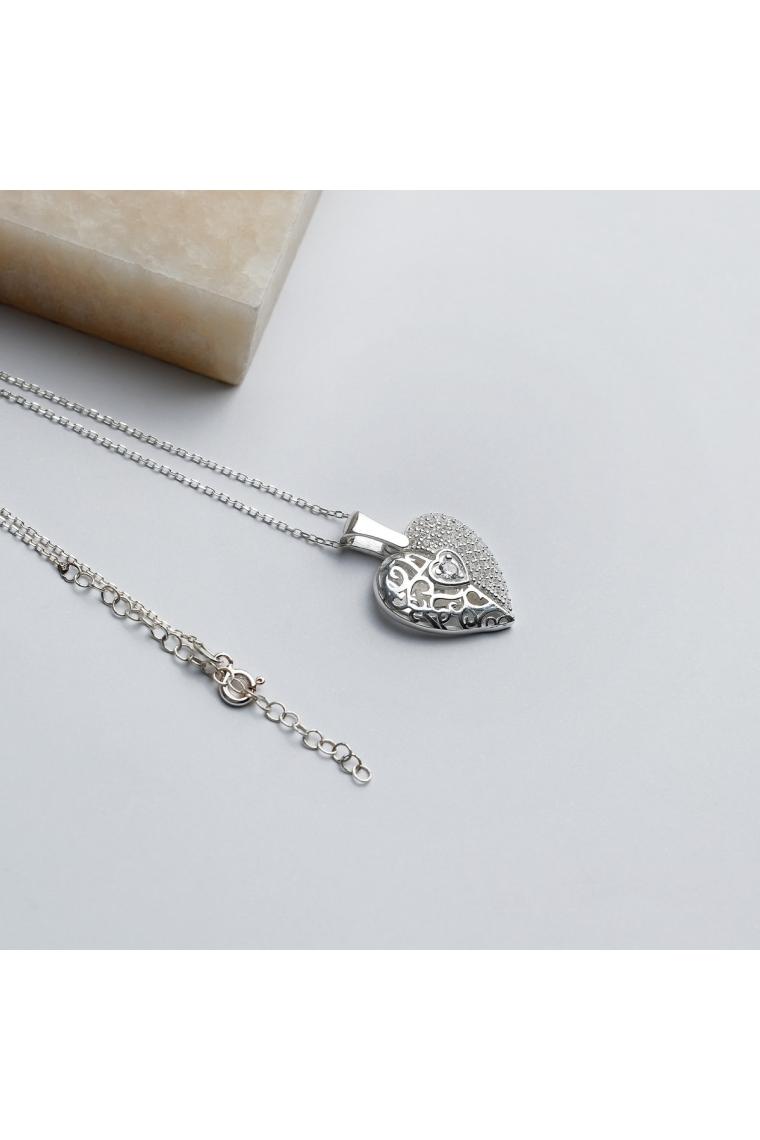 Satürn Silver Aşkın Kanatları Isimli Gümüş Kolye Melek Kanadı Kolye