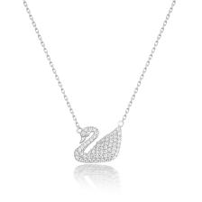 Miavi Silver 925 Ayar Gümüş Zirkon Taşlı Kuğu Kolye