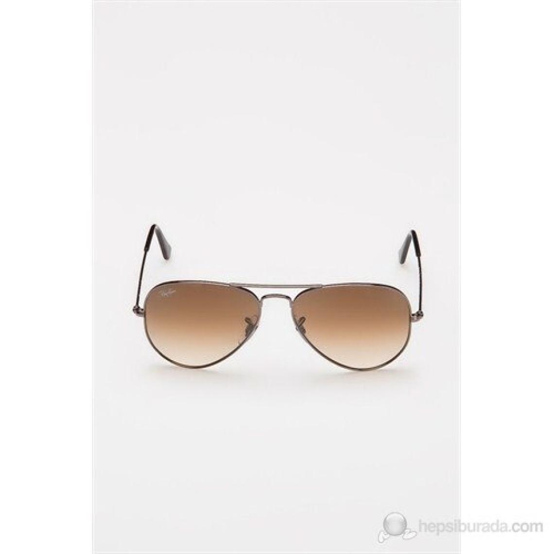 Ray-Ban Aviator 3025 004/51 Gunmetal-Light Brown Unisex Güneş Gözlüğü