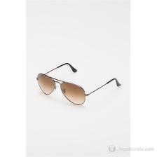 Ray-Ban Aviator 3025 004/51 Gunmetal-Light Brown Unisex Güneş Gözlüğü