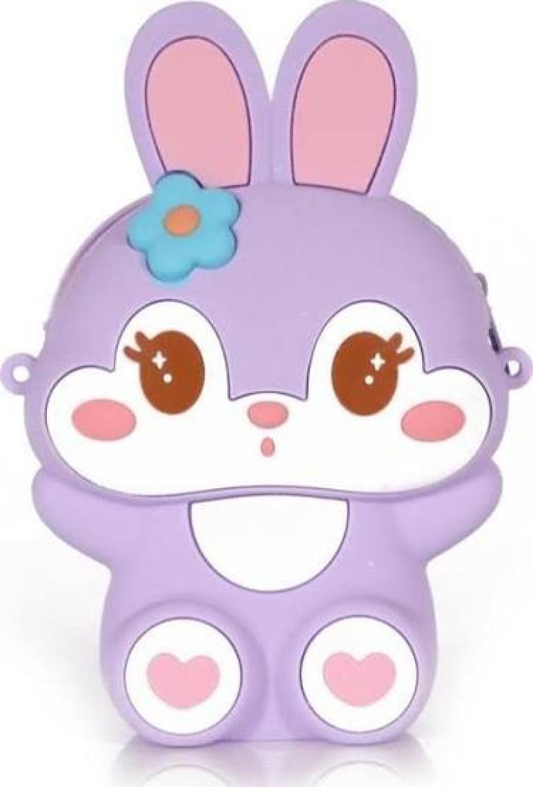 Ogi Mogi Toys Silikon Mor Tavşan Omuz Çantası