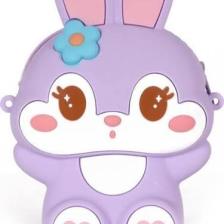 Ogi Mogi Toys Silikon Mor Tavşan Omuz Çantası