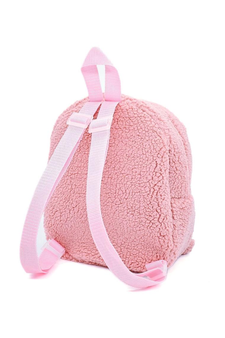 Tosbiş Tavşan Pembe 0 - 8 Yaş Anasınıfı Kreş Çocuk Okul / Sırt Çantası Peluş