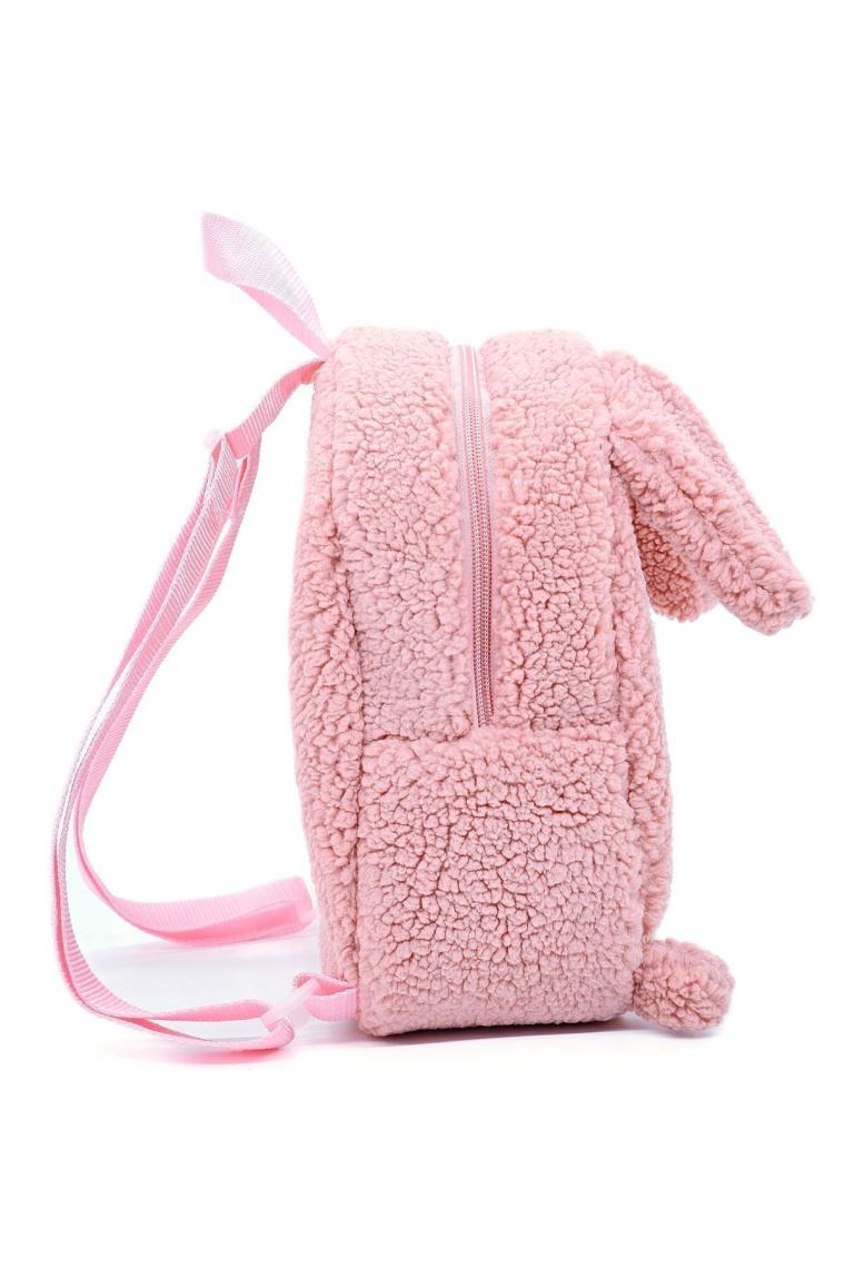 Tosbiş Tavşan Pembe 0 - 8 Yaş Anasınıfı Kreş Çocuk Okul / Sırt Çantası Peluş