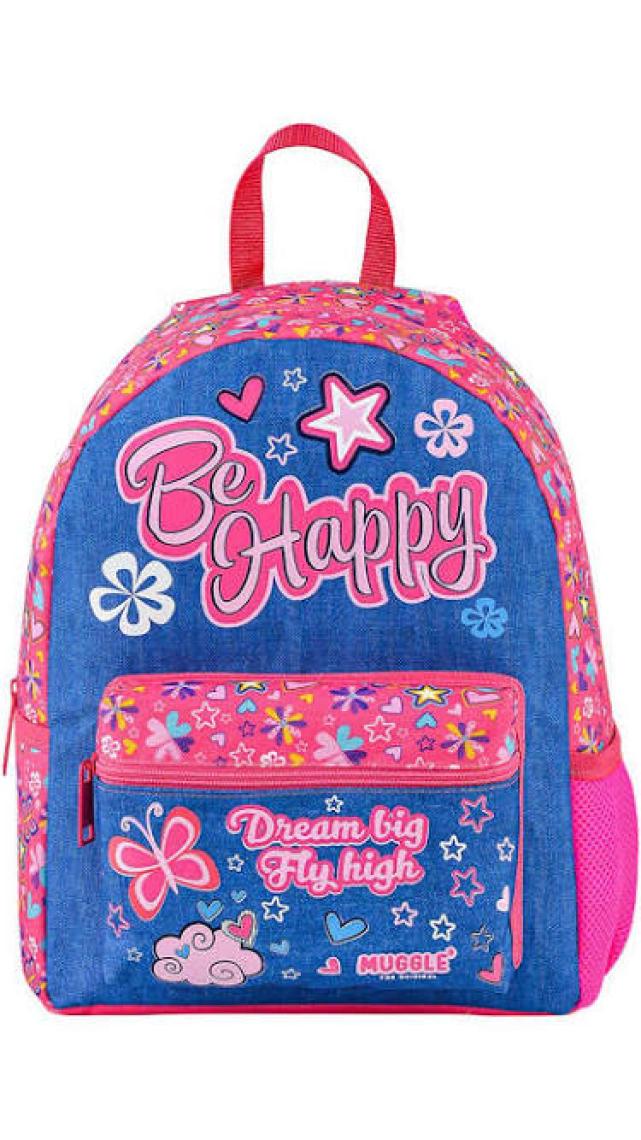 Muggle 2 Bölmeli Be Happy Anaokulu Çantası Pembe MU-7488