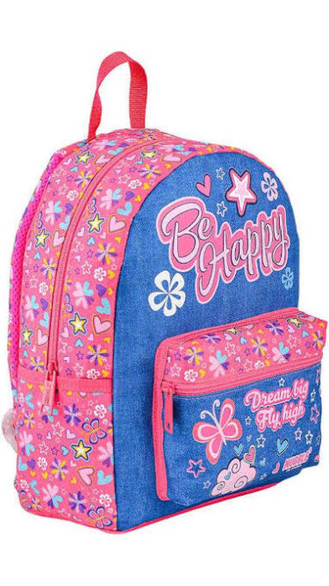 Muggle 2 Bölmeli Be Happy Anaokulu Çantası Pembe MU-7488