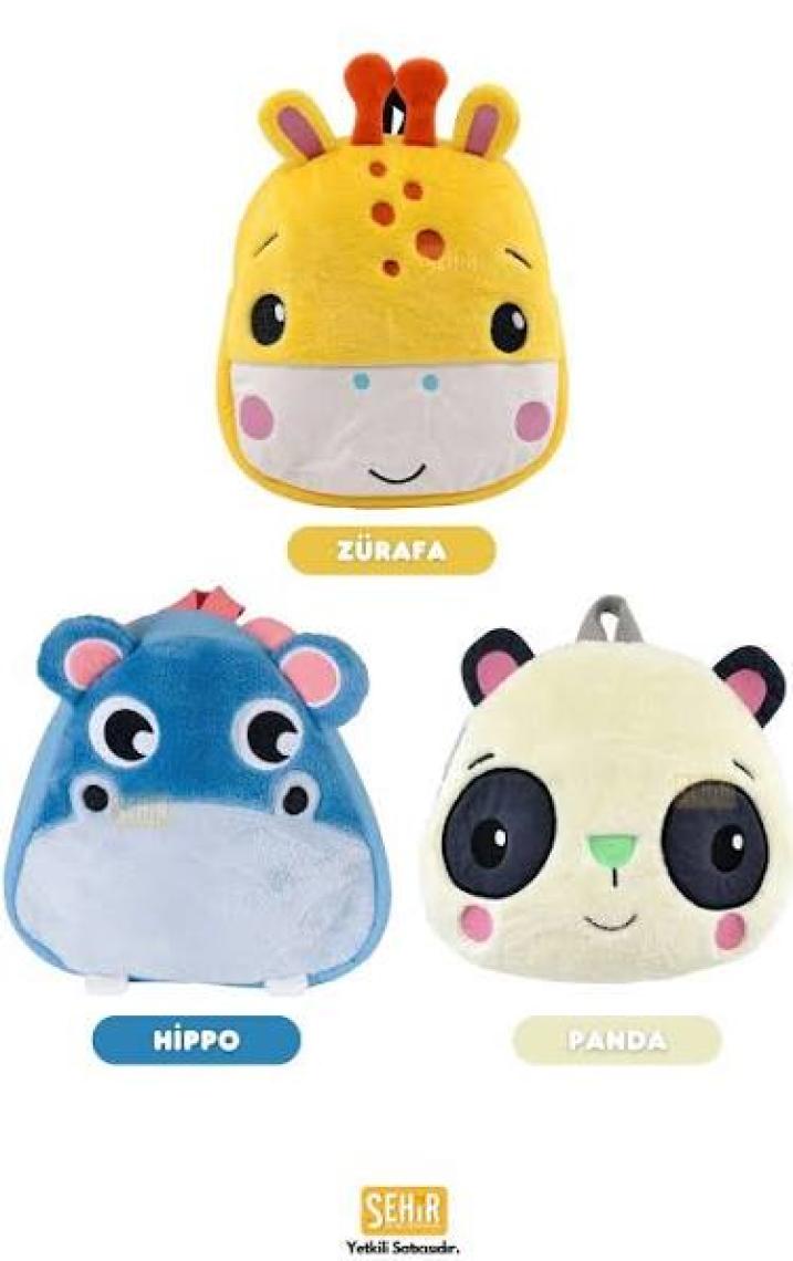 Fisher-Price Sevimli Peluş Hayvanlar Mini Boy Tek Bölmeli Hafif ve Konforlu Askılı Çocuk Sırt Çantası