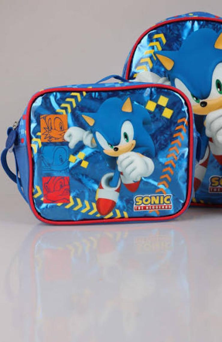 Sonic Yeni Sezon Lisanslı Sonıc "anaokul Çantası, Beslenme Çantası ve Kalem Çantası Okul Seti