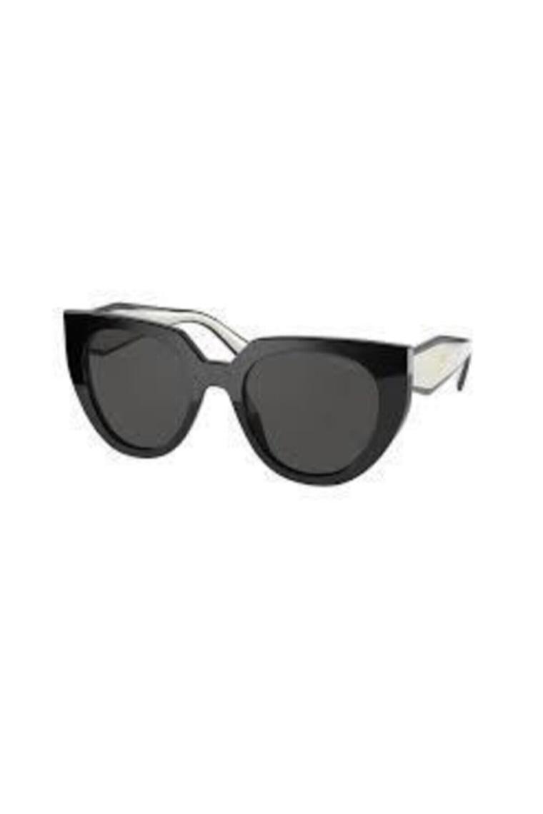 Prada 14WS 09Q5S0 Black/White-Dark Grey Kadın Güneş Gözlüğü