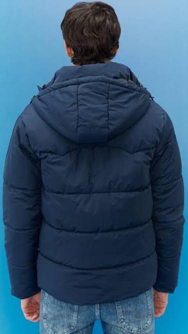 Lee Regular Fit Normal Kesim Kapüşonlu Haki Şişme Mont