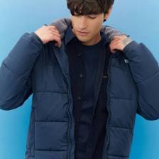 Lee Regular Fit Normal Kesim Kapüşonlu Haki Şişme Mont
