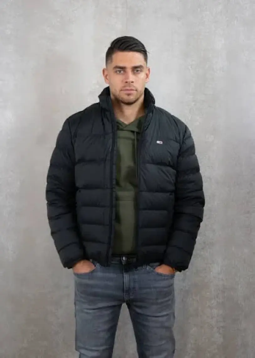 Tommy Jeans Kuş Tüyü Dolgulu Regular Fit Dik Yaka Mont Erkek Mont DM0DM20686 Bds