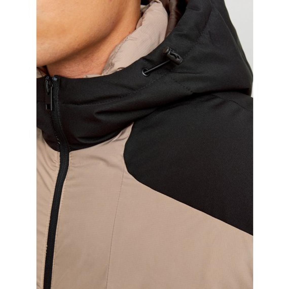 Jack & Jones Kapüşonlu Vizon-Black Erkek Mont 12214648