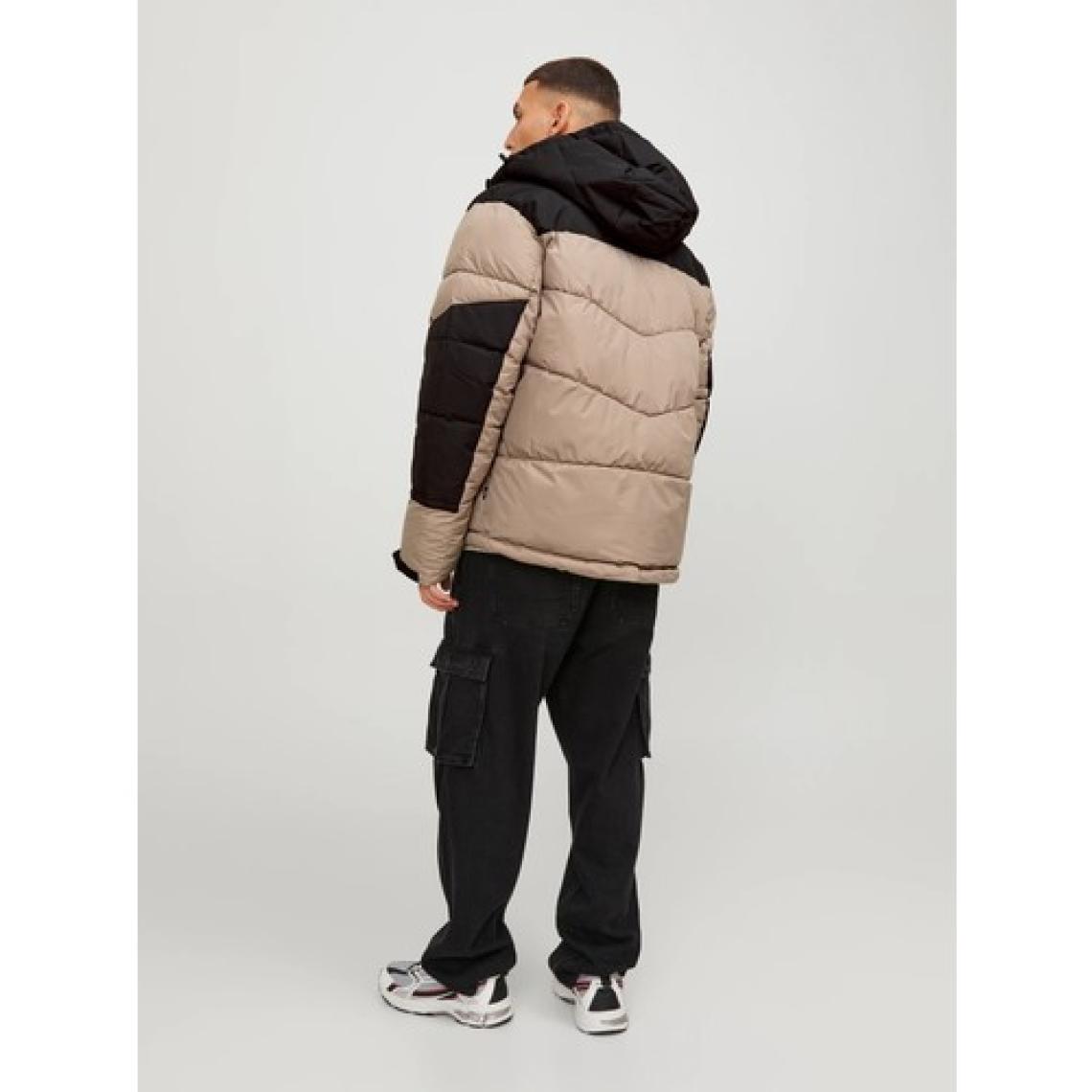Jack & Jones Kapüşonlu Vizon-Black Erkek Mont 12214648