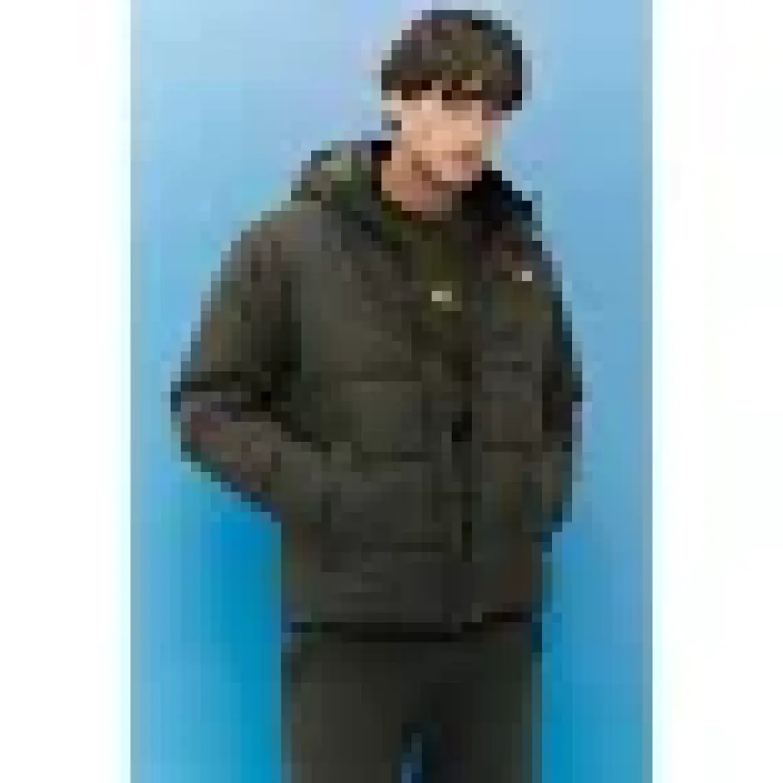 Lee Regular Fit Normal Kesim Kapüşonlu Haki Şişme Mont