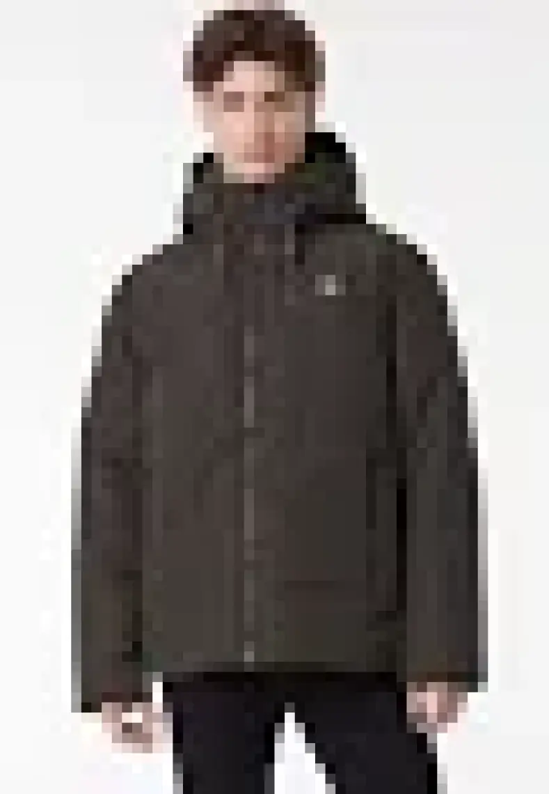 Lee Regular Fit Normal Kesim Kapüşonlu Haki Şişme Mont