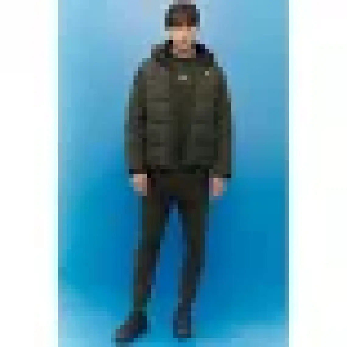 Lee Regular Fit Normal Kesim Kapüşonlu Haki Şişme Mont